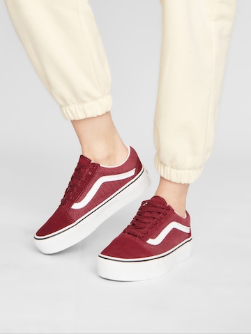 VANS Platform trainers 'Old Skool' in Red