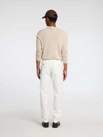 Slimfit Pantaloni '16087663' di SELECTED in bianco