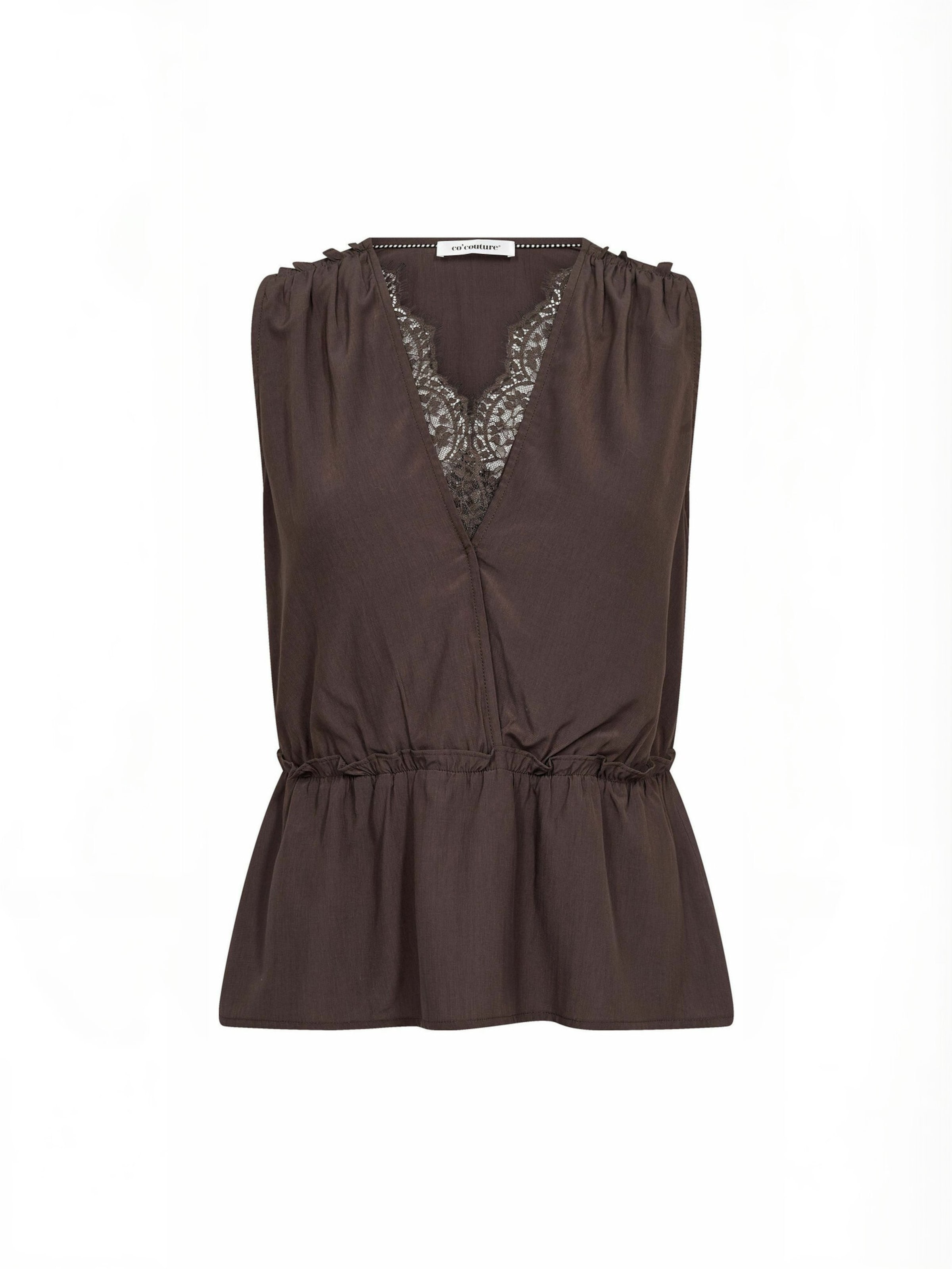 co'couture Top ' SurnnyCC ' in Braun: Vorderseite