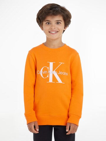 Calvin Klein Jeans Sweatshirt in Orange: front