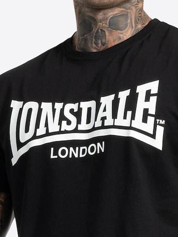 LONSDALE Tričko 'Torbay' - Čierna
