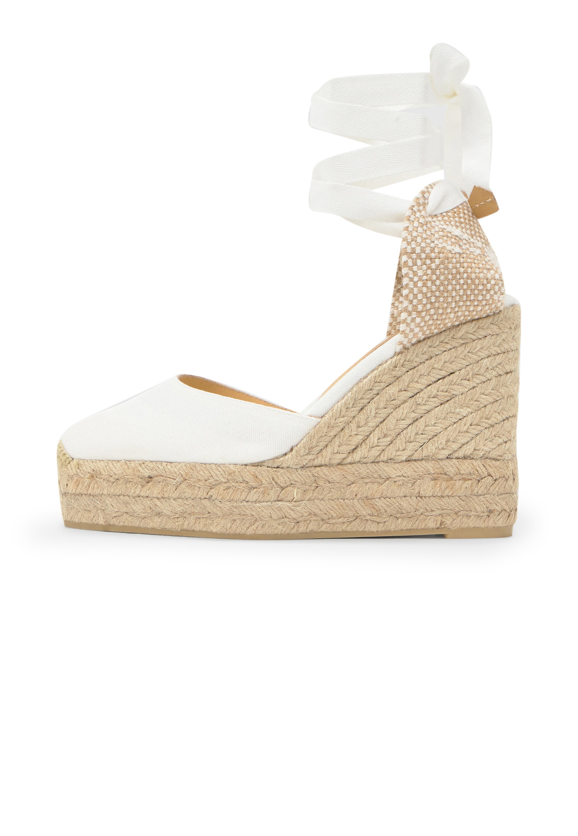 Castañer Espadrilky 'CARINA' – bílá: přední strana