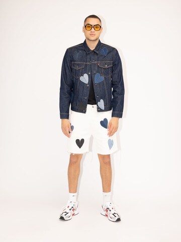 Levi's® Upcycling Jeansjacke 'Kelvyn Colt Design' in Blau