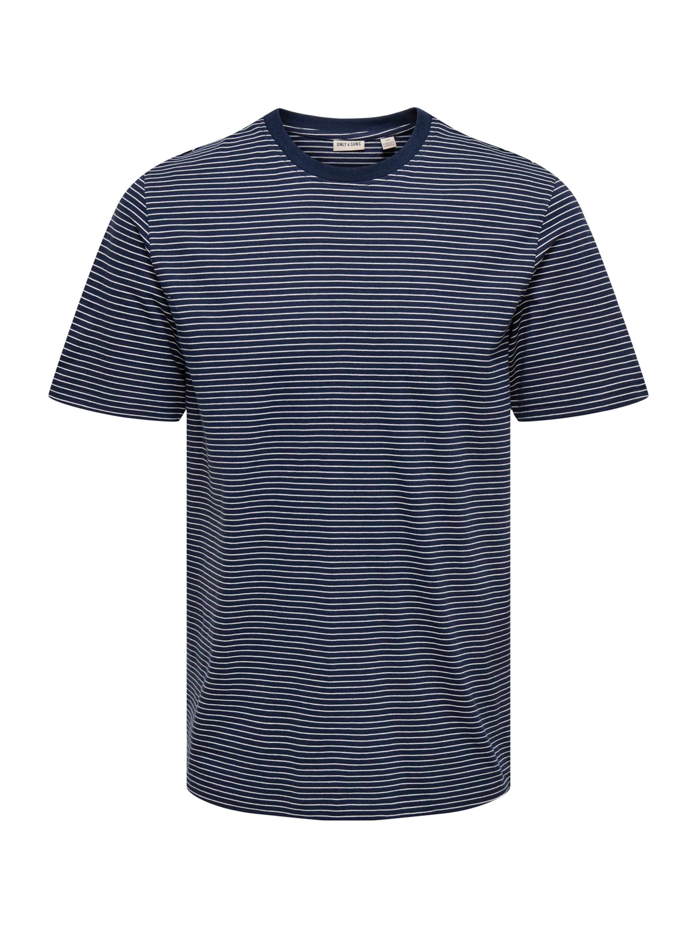 Only & Sons Shirt 'ONSFred' in de kleur Navy / Wit, Productweergave