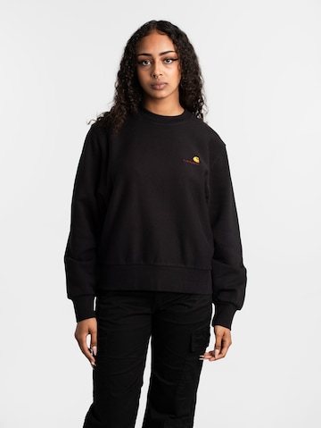 Sweat-shirt 'American Script' Carhartt WIP en noir : devant