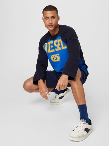 DIESEL Sweatshirt 'RAGLEN' i blå