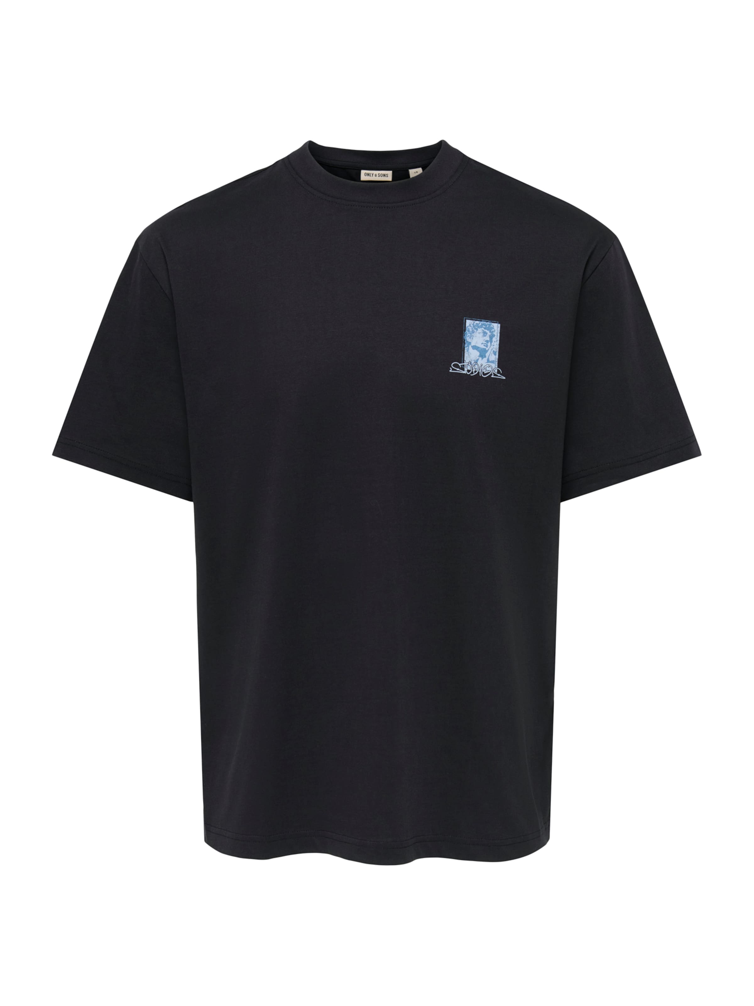 Only & Sons Shirt 'ONSZEUS' in Black: front