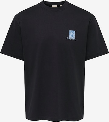 Only & Sons Shirt 'ONSZEUS' in Black: front