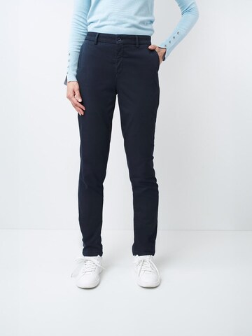 Slimfit Pantaloni chino 'Chiva 8500' di W. Wegener in blu: frontale
