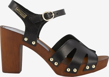 Les Tropéziennes Sandals in Black: front