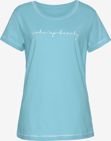 VIVANCE Pajama shirt in Blue: front
