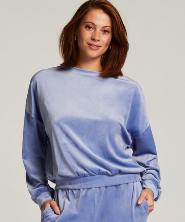 Hunkemöller Pajama Shirt in Blue: front
