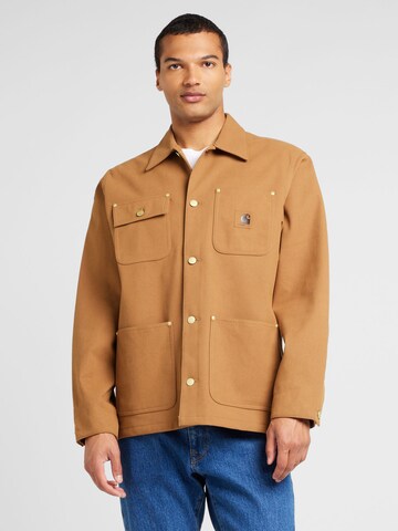 Carhartt WIP - Casaco meia-estação 'Michigan' em castanho: frente