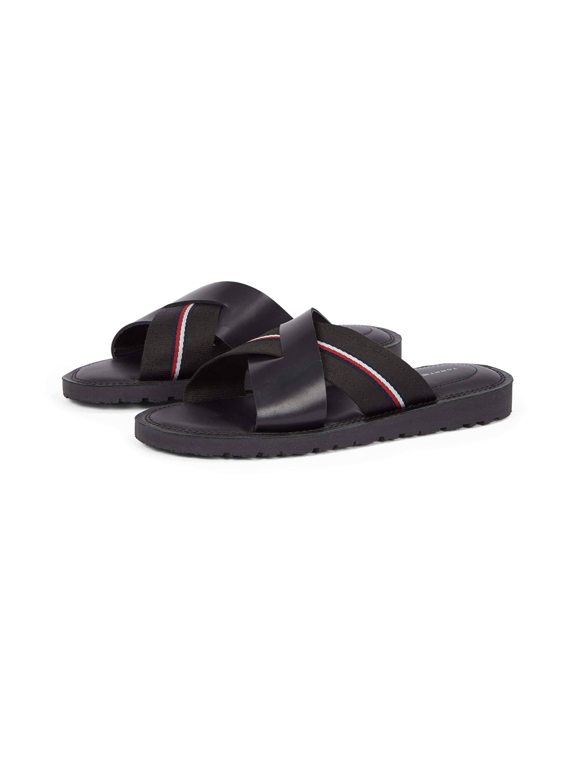 Saboți 'CRISS' de la TOMMY HILFIGER pe negru