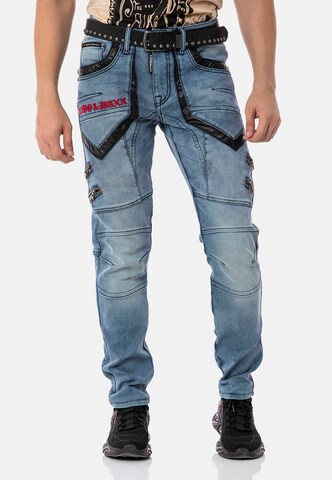 CIPO & BAXX Regular Jeans in Blauw: voorkant