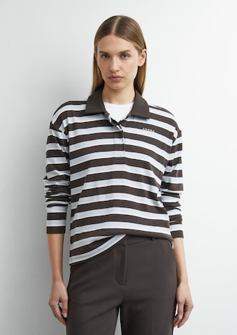 COMMA Shirt in Bruin: voorkant