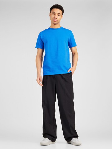 T-Shirt 'SANDER' SELECTED en bleu