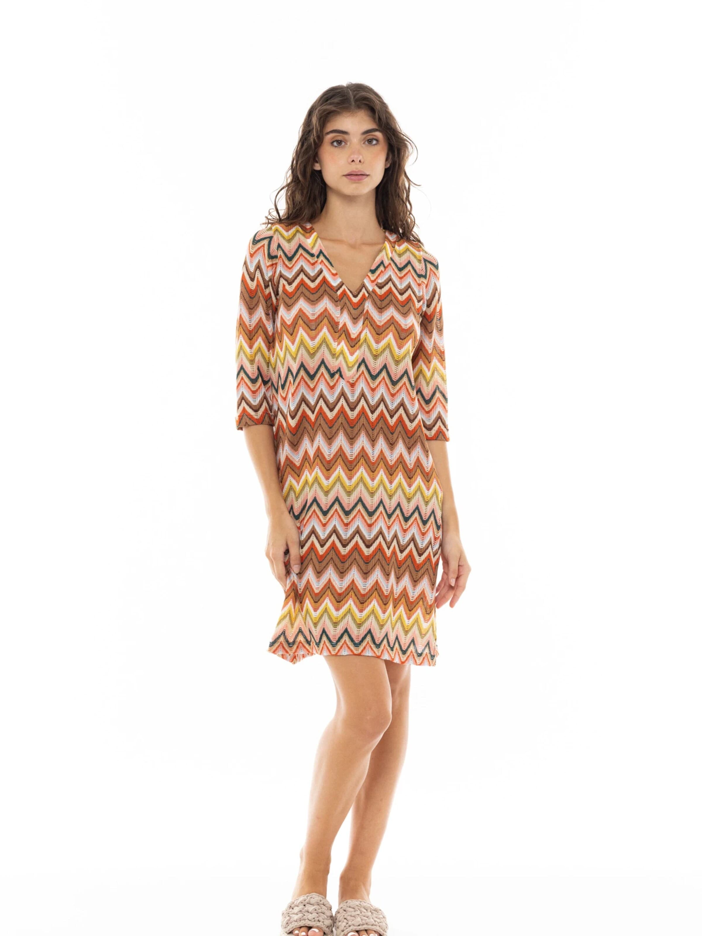 Pink Label Summer dress in Mixed colours: front