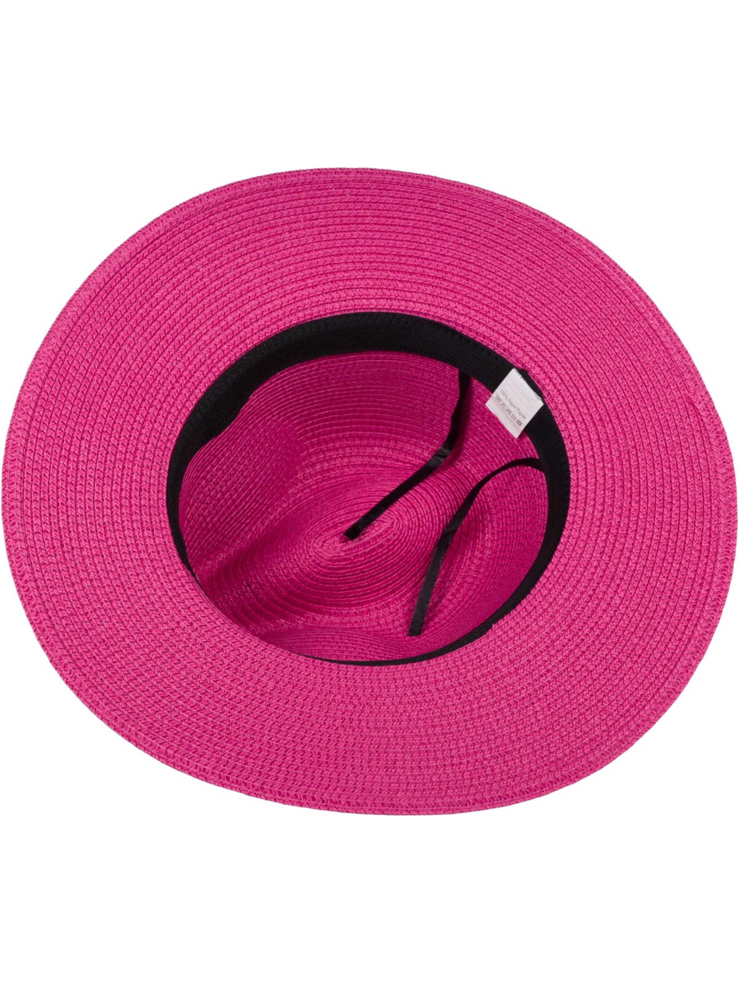 styleBREAKER Hut 'Panama Strohhut - Knautschhut'‌‌‌‌‌‌‌ in Pink