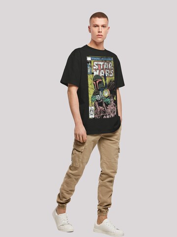 F4NT4STIC Shirt 'Star Wars Boba Fett Comic' in Black