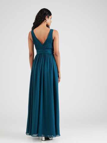 Robe de soirée mascara en bleu