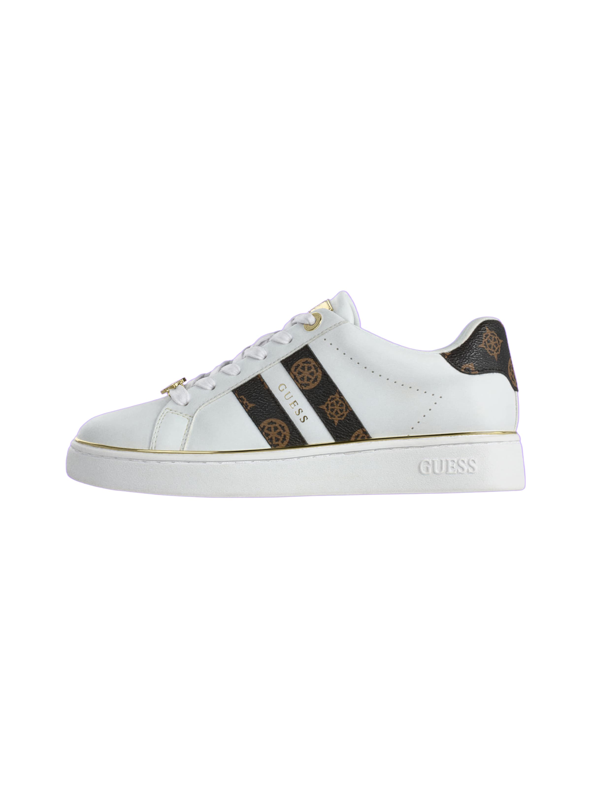 GUESS - Zapatillas deportivas bajas 'BARLIE' en blanco: frente