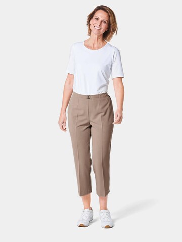 Regular Pantalon 'Martha' Goldner en marron