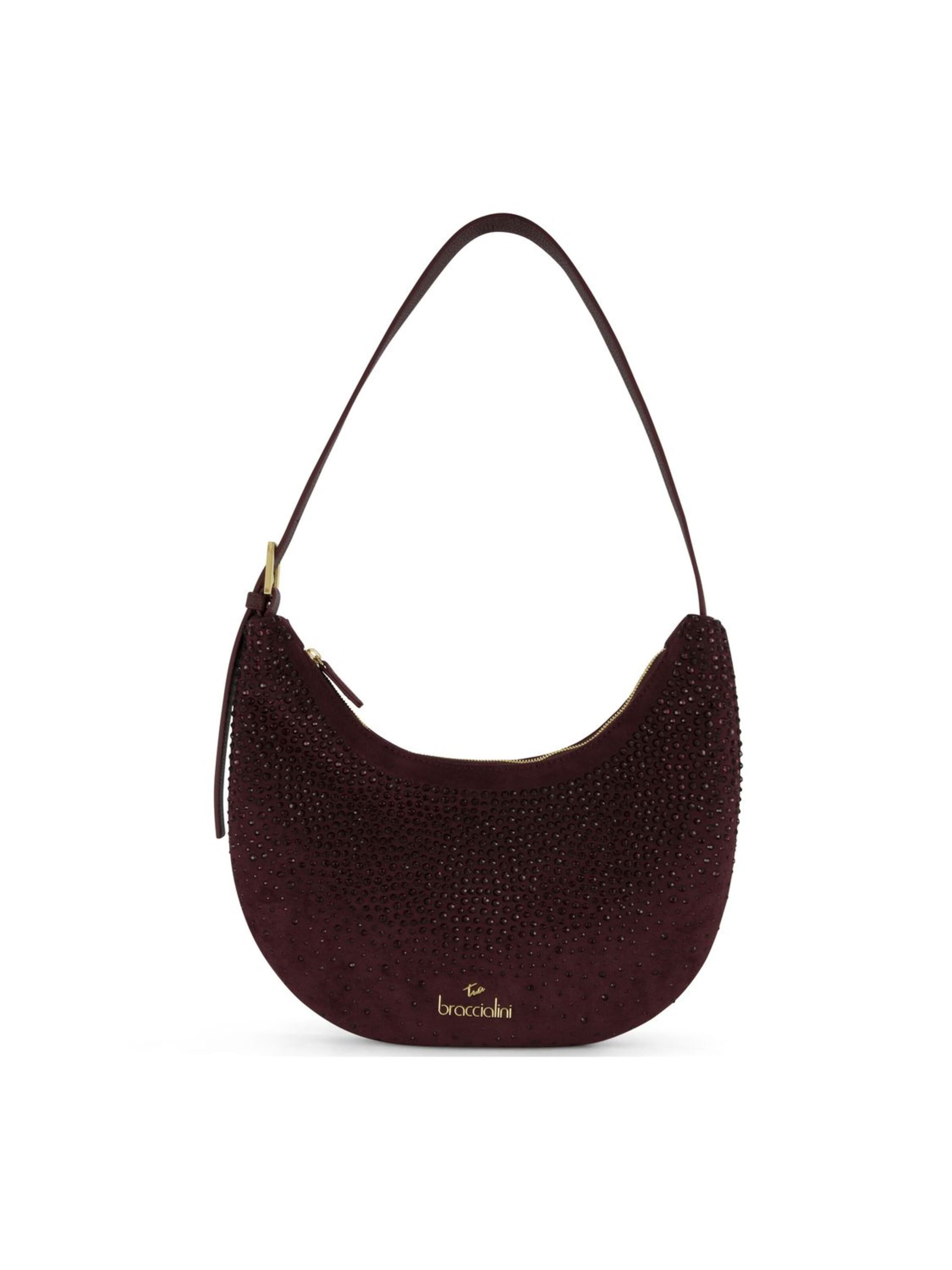 Braccialini - Bolso de hombro 'Beth Strass' en rojo: frente