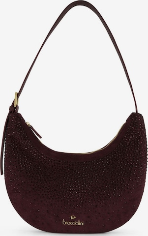 Braccialini - Bolso de hombro 'Beth Strass' en rojo: frente