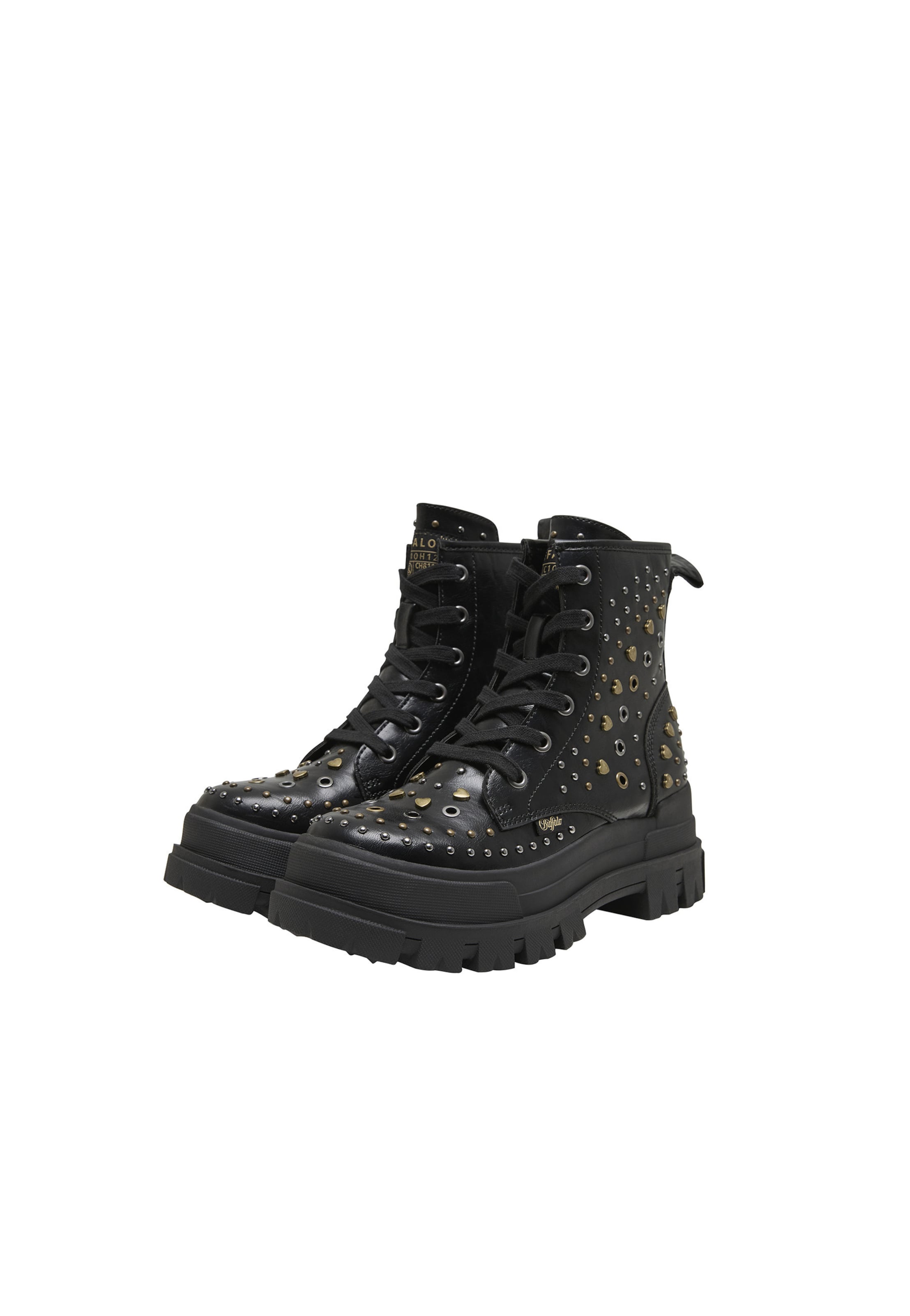 Bottines à lacets 'ASPHA' BUFFALO en noir