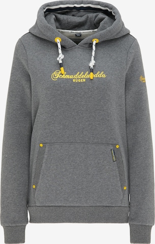 Schmuddelwedda Hoodie 'Rügen' in Grau: predná strana