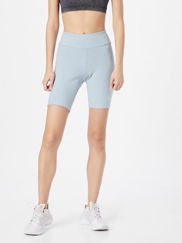 Reebok Skinny Legíny – modrá: přední strana