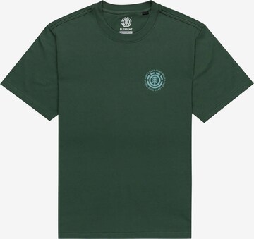 T-Shirt ELEMENT en vert : devant
