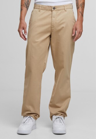 Loosefit Pantaloni chino di Urban Classics in beige: frontale