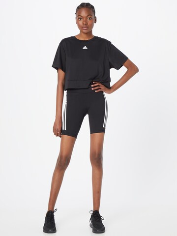 ADIDAS SPORTSWEAR Performance Shirt 'Aeroready Studio Loose ' in Black