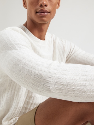 JOOP! Sweter 'Welmo' w kolorze biały