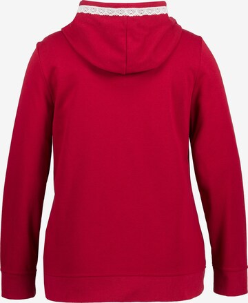 Ulla Popken Sweatjacke in Rot