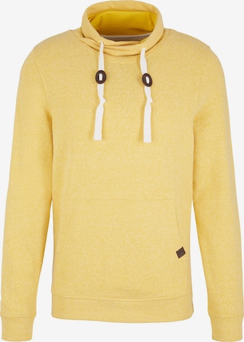 TOM TAILOR - Sweatshirt em amarelo: frente