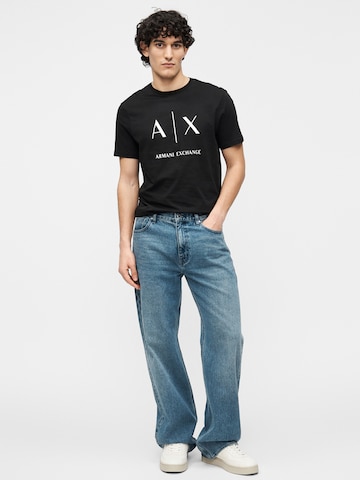 ARMANI EXCHANGE T-shirt i svart