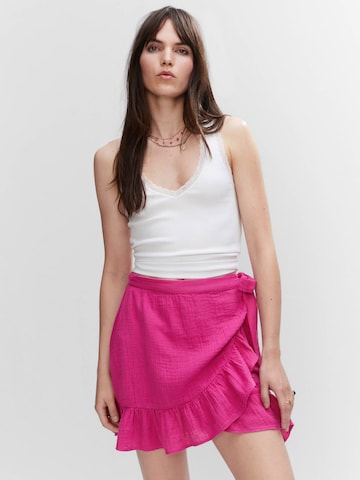 MANGO Skirt 'Bambu' in Pink: front