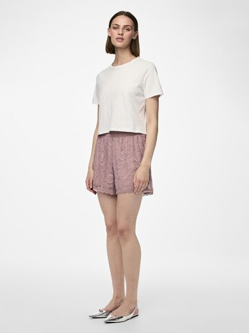 PIECES regular Bukser 'PCOlline' i pink