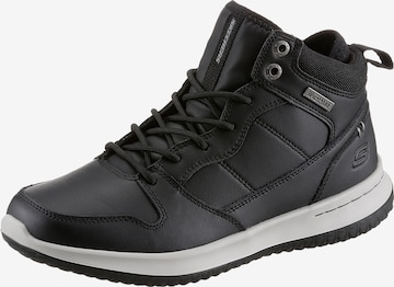 SKECHERS High-Top Sneakers in Black: front