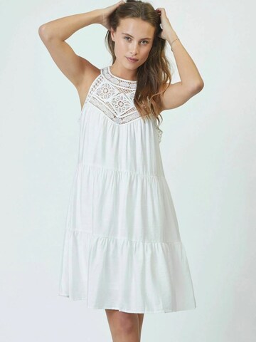 Robe ' Hera' co'couture en blanc
