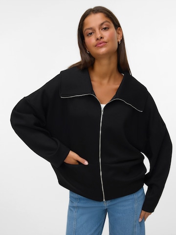 VERO MODA Gebreid vest 'VMUMA' in Zwart