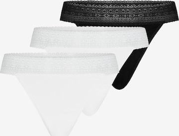 Mey String 'Modal Lace' in Silber: Vorderseite