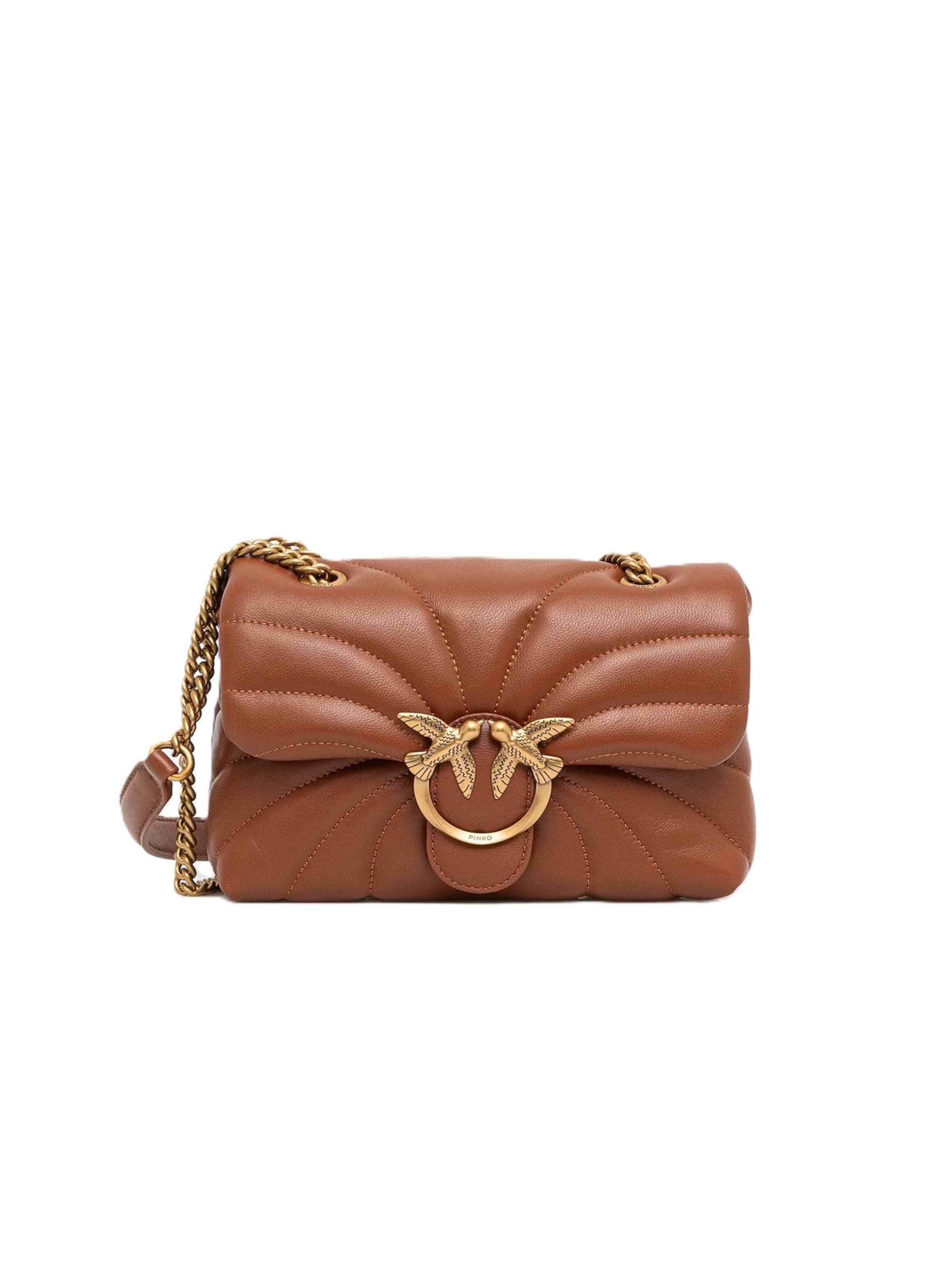 Borsa a mano '100039 A1EX' di PINKO in marrone: frontale