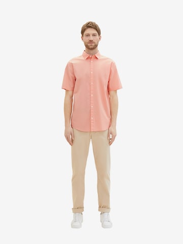TOM TAILOR Comfort Fit Hemd in Orange