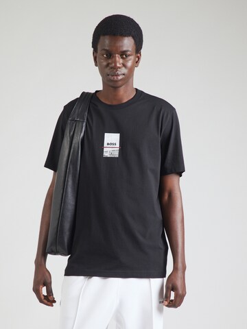 BOSS T-shirt i svart: framsida