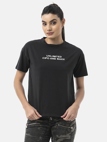 T-shirt 'WT390' CIPO & BAXX en noir : devant