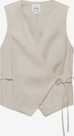 Pull&Bear Jakkesætsvest i beige: forside